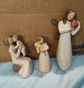3 Willow Tree Figures (NO Boxes) (1 Damaged)